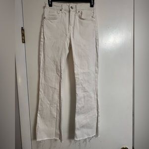 Zara cropped flare jeans